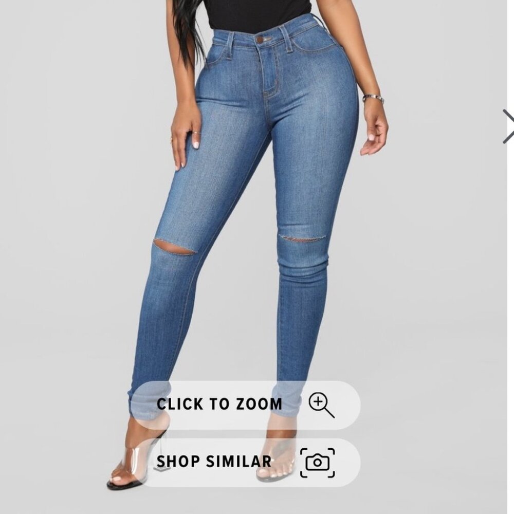 Denim skinny jeans